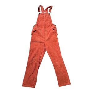 Billabong x The Salty Blonde Corduroy Rust Color Overalls Size M Fall Overalls